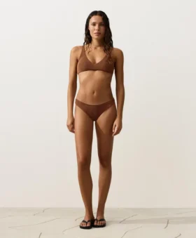 U-Cut Crinkle Brazilian Bikini Briefs