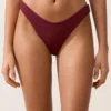 U-Cut Mini Check Jacquard Brazilian Bikini Briefs
