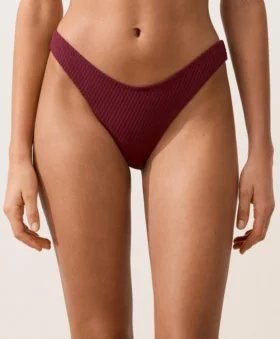 U-Cut Mini Check Jacquard Brazilian Bikini Briefs