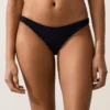 U-Cut Piqué Medium-Coverage Bikini Bottoms