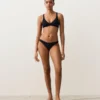 U-Cut Piqué Medium-Coverage Bikini Bottoms