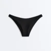 U-Cut Piqué Medium-Coverage Bikini Bottoms