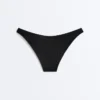 U-Cut Piqué Medium-Coverage Bikini Bottoms