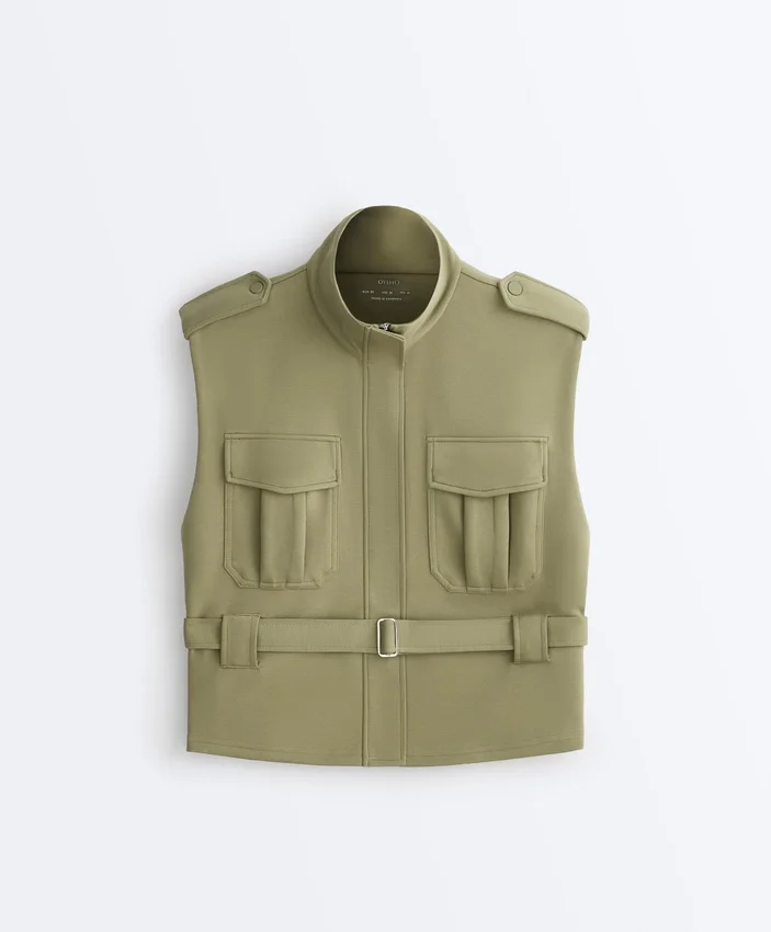 Utility Piqué Gilet with Cotton Belt Utility Piqué Gilet with Cotton Belt