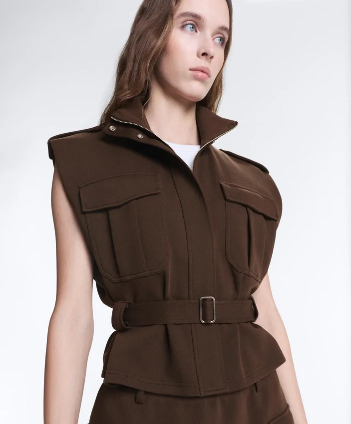 Utility Piqué Gilet with Cotton Belt Utility Piqué Gilet with Cotton Belt