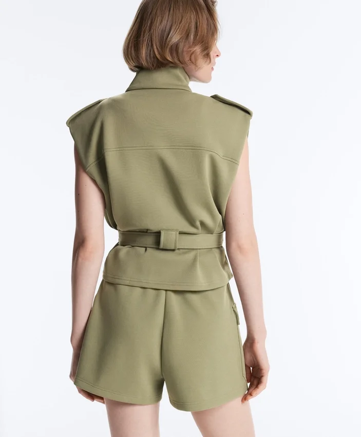 Utility Piqué Gilet with Cotton Belt Utility Piqué Gilet with Cotton Belt