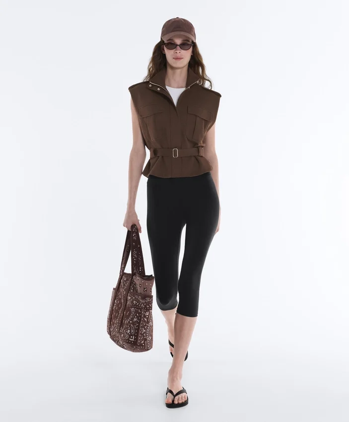Utility Piqué Gilet with Cotton Belt Utility Piqué Gilet with Cotton Belt