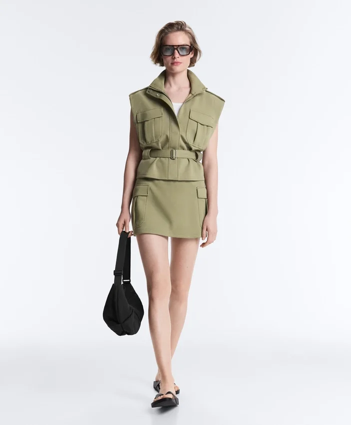 Utility Piqué Gilet with Cotton Belt Utility Piqué Gilet with Cotton Belt