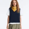 V-Neck Knit Vest