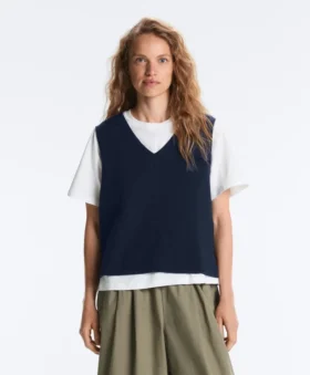 V-Neck Knit Vest