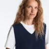 V-Neck Knit Vest
