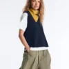 V-Neck Knit Vest