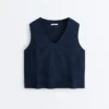 V-Neck Knit Vest