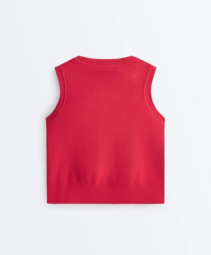 V-Neck Knit Vest V-Neck Knit Vest