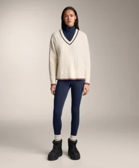 V-Neck Mini Cable Knit Jumper V-Neck Mini Cable Knit Jumper