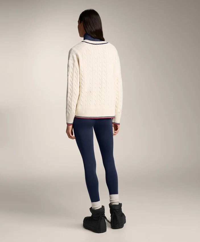 V-Neck Mini Cable Knit Jumper V-Neck Mini Cable Knit Jumper