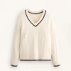 V-Neck Mini Cable Knit Jumper V-Neck Mini Cable Knit Jumper