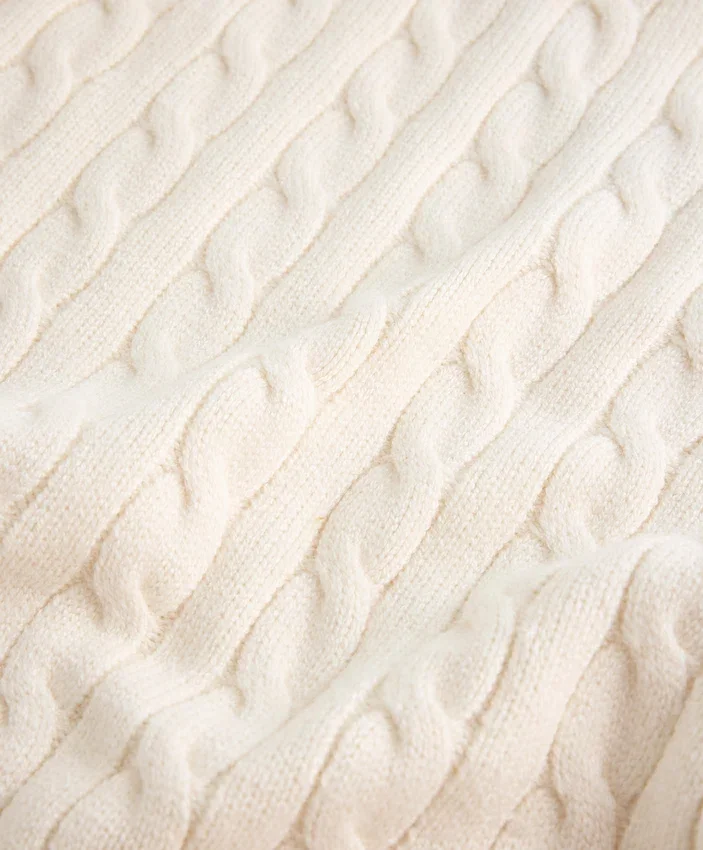 V-Neck Mini Cable Knit Jumper V-Neck Mini Cable Knit Jumper