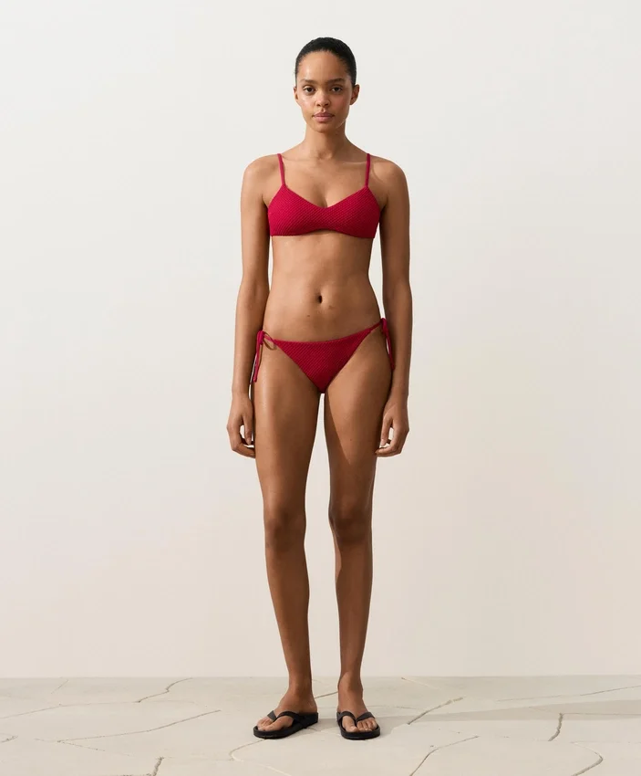 Waffle Texture Bikini Top Waffle Texture Bikini Top