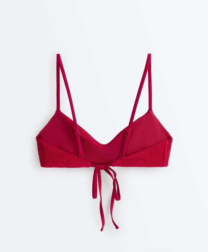 Waffle Texture Bikini Top Waffle Texture Bikini Top