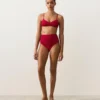 Waffle Textured High-Waisted Bikini Briefs Waffle Textured High-Waisted Bikini Briefs