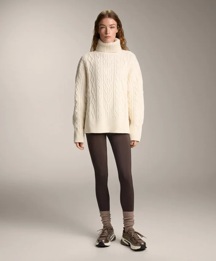 Warm High-Rise Ankle-Length Leggings with Pockets 70 Cm Warm High-Rise Ankle-Length Leggings with Pockets 70 Cm