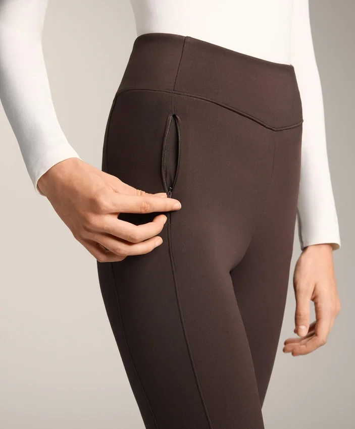 Warm High-Rise Ankle-Length Leggings with Pockets 70 Cm Warm High-Rise Ankle-Length Leggings with Pockets 70 Cm