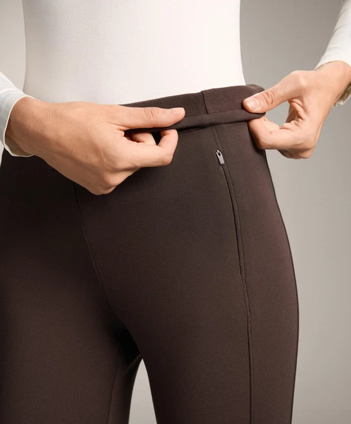 Warm High-Rise Ankle-Length Leggings with Pockets 70 Cm Warm High-Rise Ankle-Length Leggings with Pockets 70 Cm