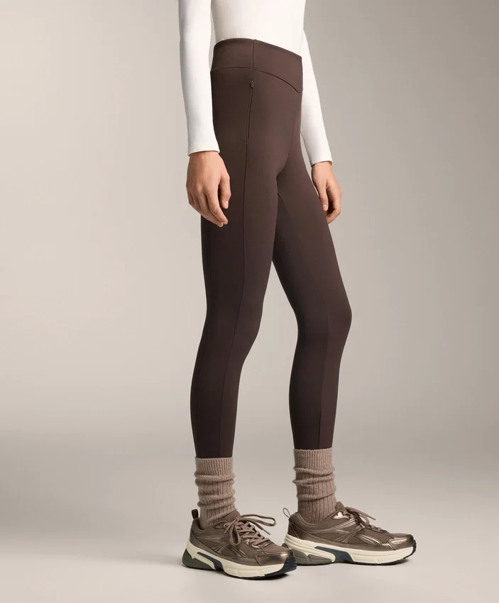 Warm High-Rise Ankle-Length Leggings with Pockets 70 Cm Warm High-Rise Ankle-Length Leggings with Pockets 70 Cm