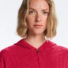 Washed Cable Knit Hooded Jacket Washed Cable Knit Hooded Jacket