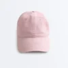 Washed-Effect 100% Cotton Cap with Tie Washed-Effect 100% Cotton Cap with Tie