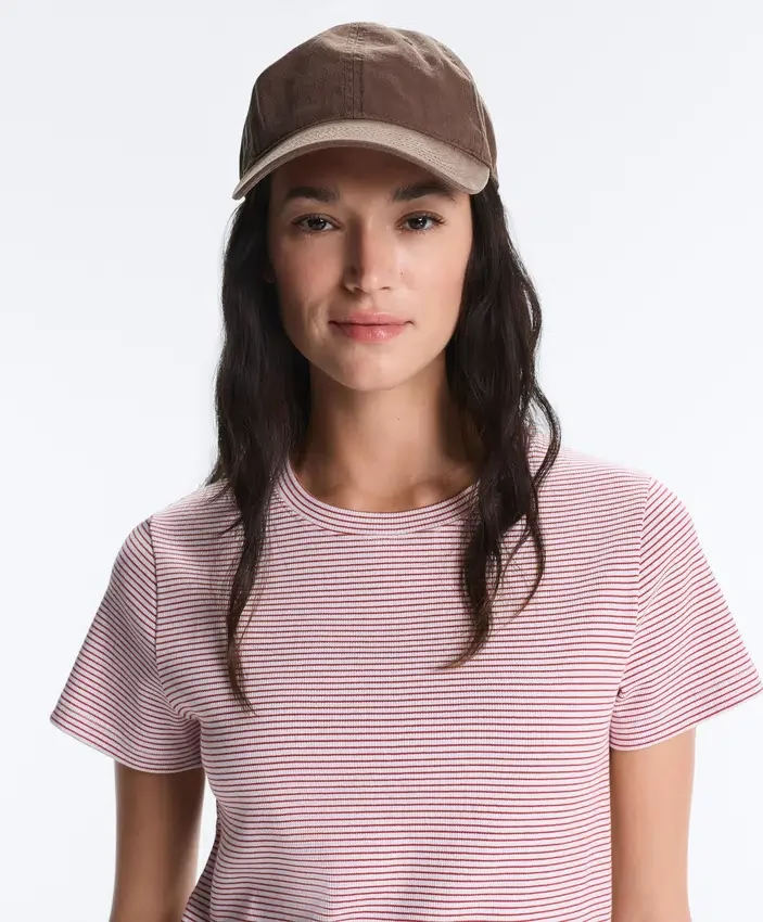 Washed-Effect 100% Cotton Cap with Tie Washed-Effect 100% Cotton Cap with Tie