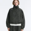 Water-Repellent Checked Nylon Track Jacket