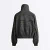 Water-Repellent Checked Nylon Track Jacket