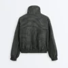 Water-Repellent Checked Nylon Track Jacket
