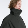 Water-Repellent Checked Nylon Track Jacket