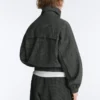 Water-Repellent Checked Nylon Track Jacket