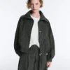 Water-Repellent Checked Nylon Track Jacket