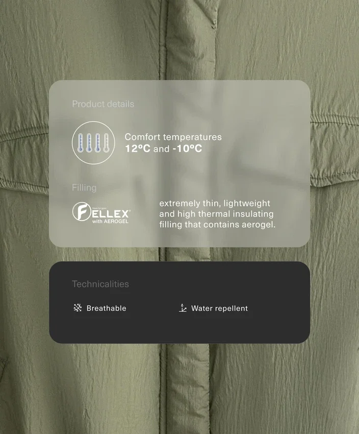 Water-Repellent Fellex® Aerogel Balloon Jacket Water-Repellent Fellex® Aerogel Balloon Jacket