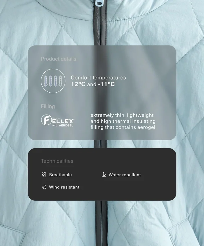Water-Repellent Fellex® Aerogel Padded Jacket Water-Repellent Fellex® Aerogel Padded Jacket
