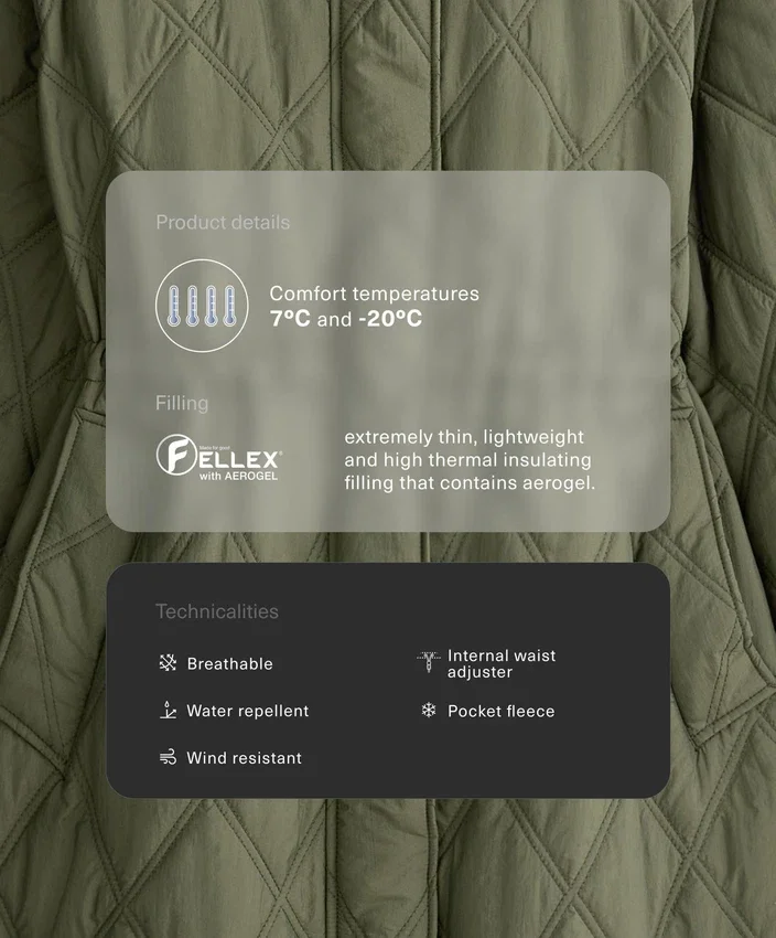 Water-Repellent Fellex® Aerogel Padded Jacket Water-Repellent Fellex® Aerogel Padded Jacket