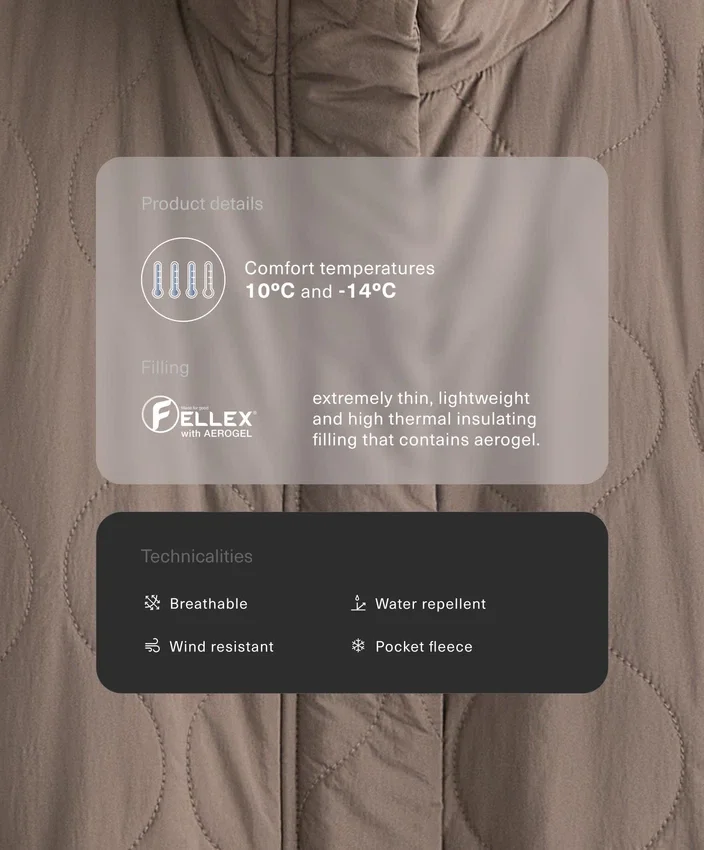 Water-Repellent Fellex® Aerogel Padded Jacket Water-Repellent Fellex® Aerogel Padded Jacket