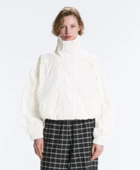 Water-Repellent High-Neck Track Jacket
