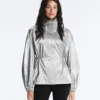 Water-Repellent Jacket with Metallic Effect