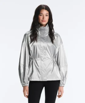 Water-Repellent Jacket with Metallic Effect