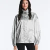 Water-Repellent Jacket with Metallic Effect