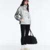 Water-Repellent Jacket with Metallic Effect