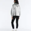 Water-Repellent Jacket with Metallic Effect