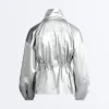 Water-Repellent Jacket with Metallic Effect