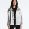 Water-Repellent Jacket with Metallic Effect